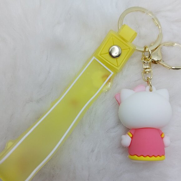 2/$25 Hello Kitty keychain wrist strap lanyard with "The sunshine Unicorn" - Picture 2 of 7